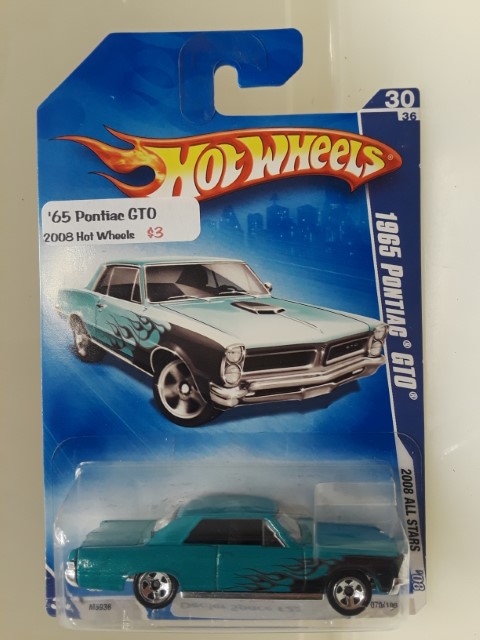 2008 Hot Wheels All Stars 1965 Pontiac GTO #70 Green/Black